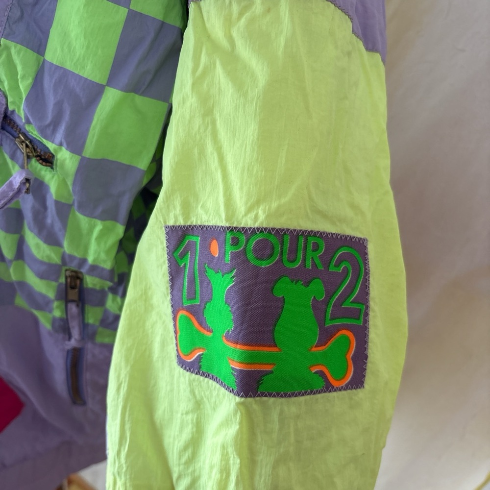 Colorful Neon Patchwork Jacket - image 6